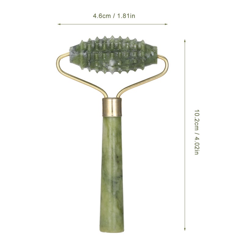 Jade Roller for Face Massager Tool Natural Jade Stone Facial Roller Anti Aging Anti-wrinkle for Women Eye & Face Beauty - Image 3