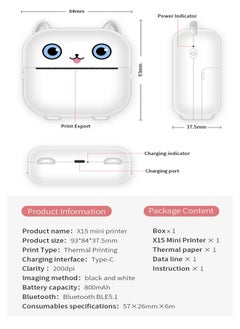 beteno Mini Portable Bluetooth Thermal Label Printer - Compatible with IOS/Android Phones, Suitable for Labels, Receipts, Stickers, Photos, Lists, Sticky Notes - Inkless Printing Technology  - Image 3