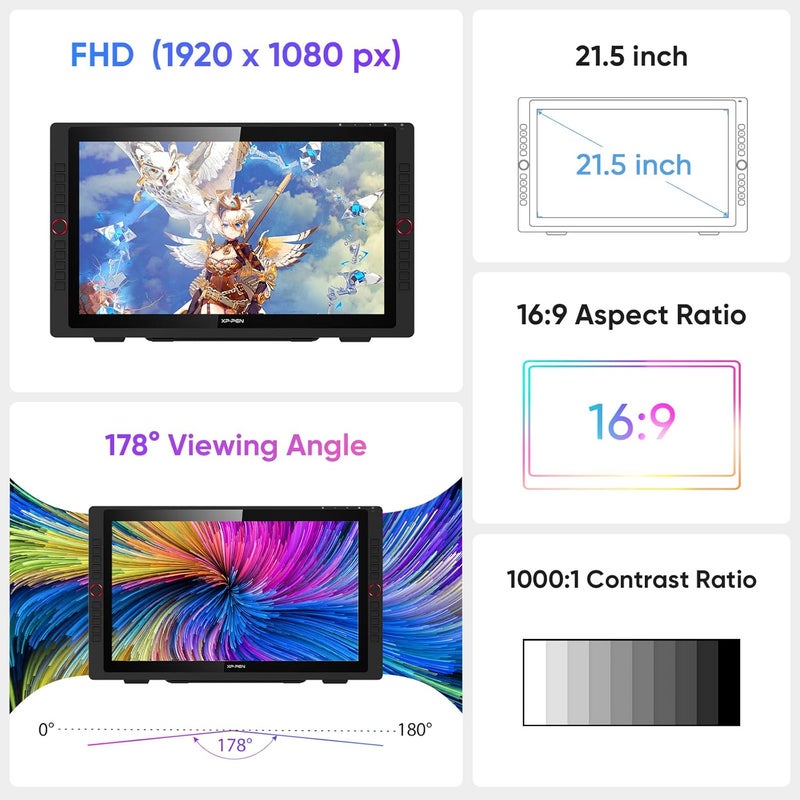 XPPen VABNOO VB960 Drawing Graphics tablet - Image 5