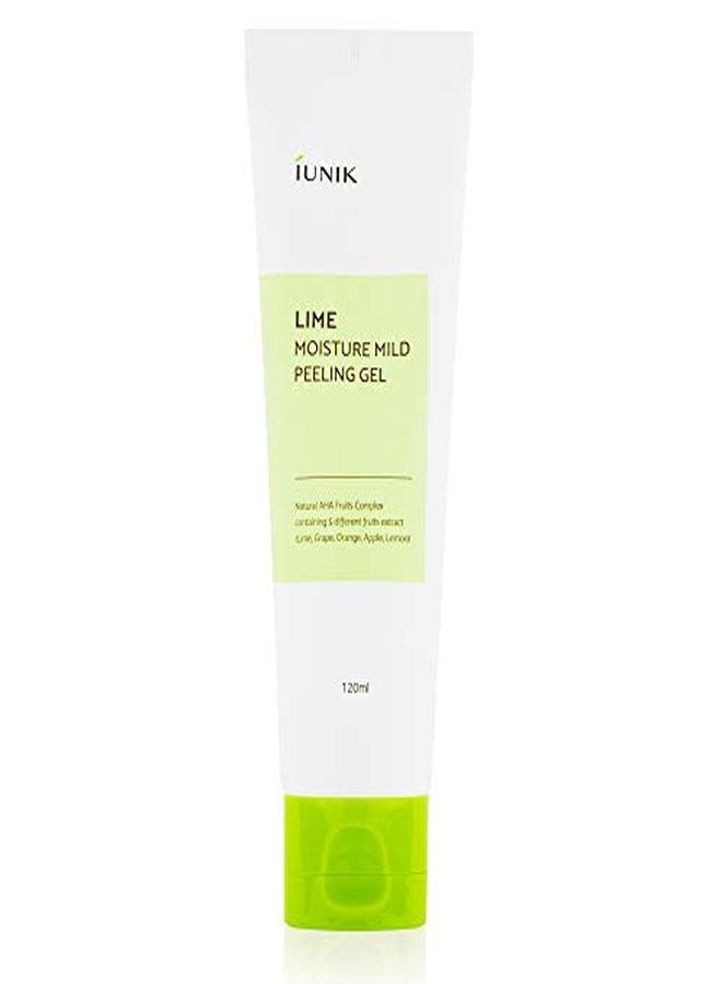 iUNIK Lime Moisture Mild Peeling Gel 4.23 Fl Oz , Exfoliating, Deep Cleansing, Glowing Smooth With Aha, & Fruits Complex Control Sebum Clear Dead Skin Cells Blackheads PoreMinimizing - Image 1