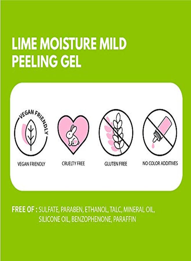 iUNIK Lime Moisture Mild Peeling Gel 4.23 Fl Oz , Exfoliating, Deep Cleansing, Glowing Smooth With Aha, & Fruits Complex Control Sebum Clear Dead Skin Cells Blackheads PoreMinimizing - Image 4
