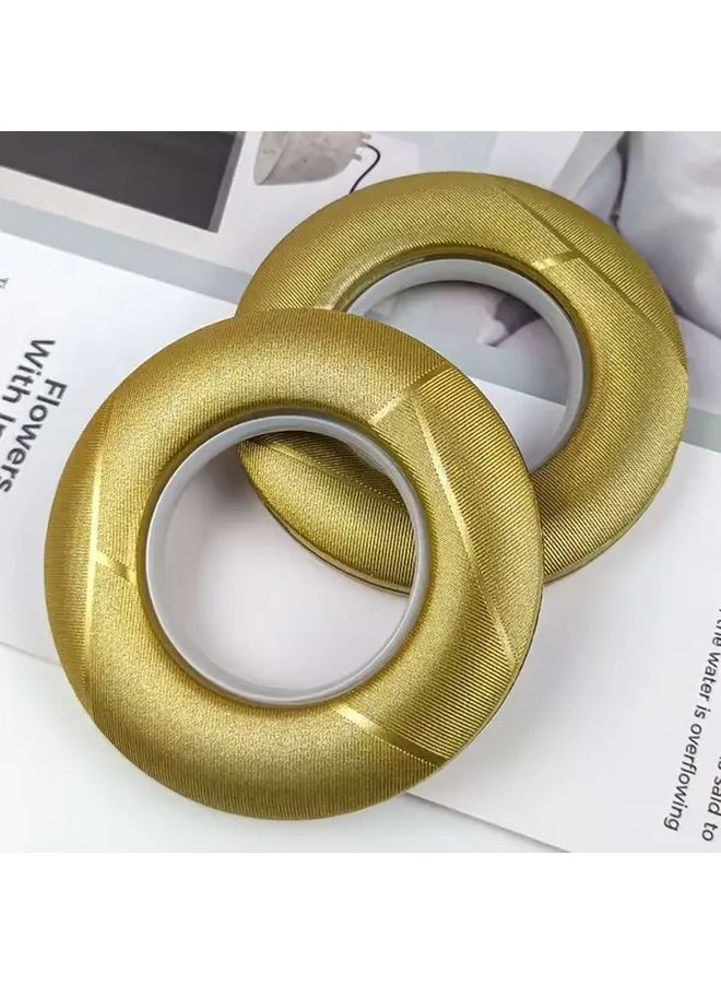 5pcs Golden Universal Silent Curtain Rings For Rods Roman And Hole Curtains - Image 1
