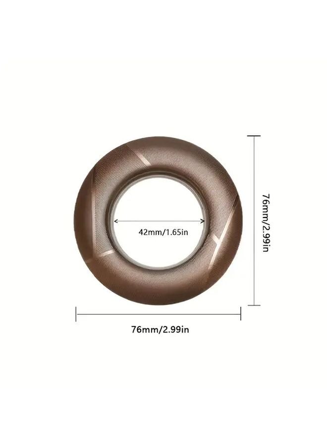 5pcs Golden Universal Silent Curtain Rings For Rods Roman And Hole Curtains - Image 4