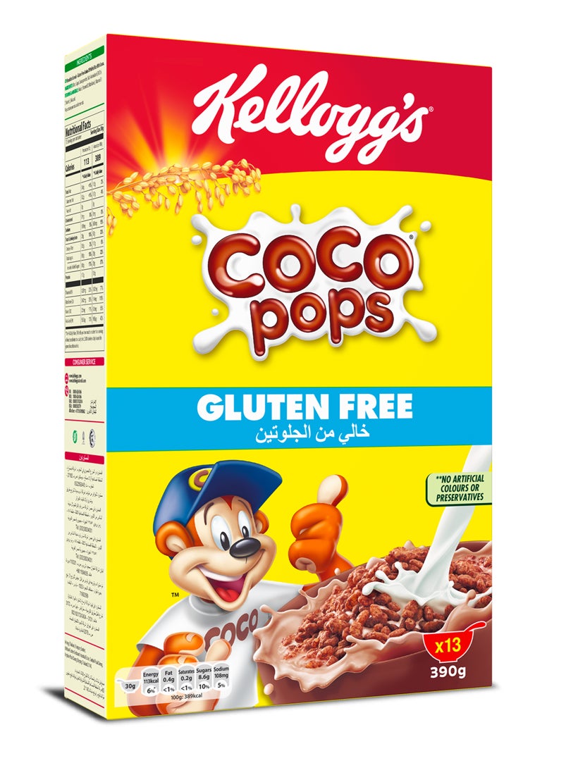 Kellogg's Coco Pops Gluten Free 390g  - Image 1