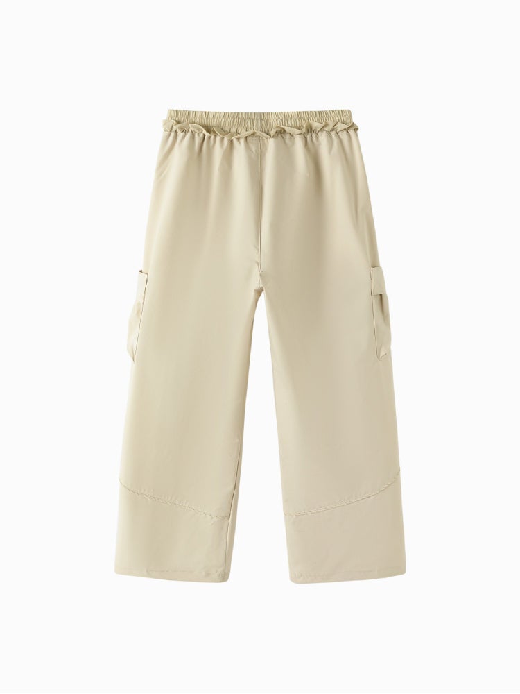 بالابالا بنطلون كارجو بخطوط منحنية للبنات - Image 2