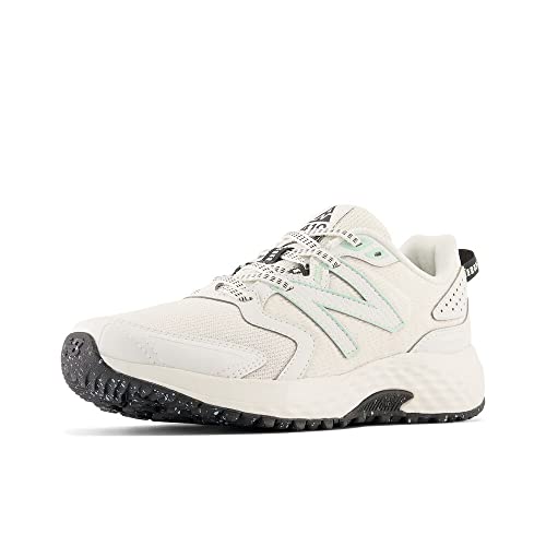 New Balance Women's 410 V7 Trail Running Shoe, Sea Salt/Washed Mint/Blacktop, 9 - Image 4