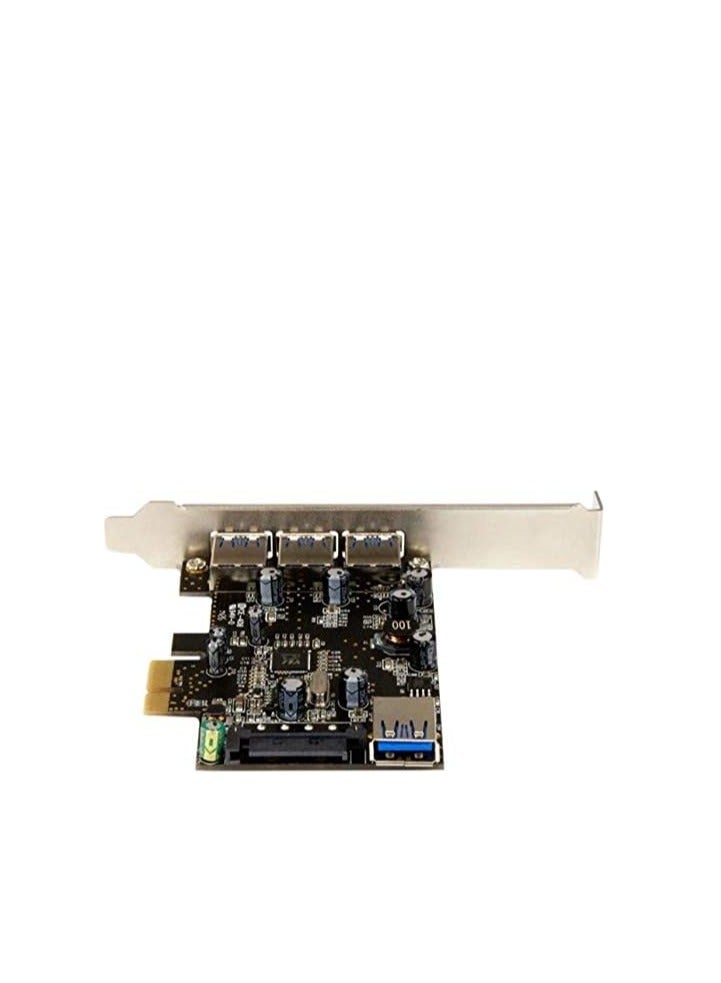 StarTech.com 4 منافذ PCI Express USB 3.0 - 3 خارجية و1 داخلي - دعم OS الأصلي في ويندوز 8 و7 - قياسي ومنخفض الشكل (PEXUSB3S42)  - Image 2