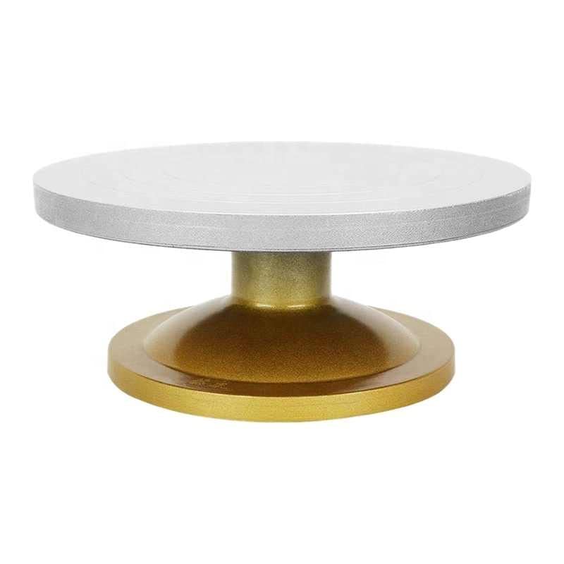 THW Rotating Professional Cake Decorating Turntable Stand - 11.5 Inches Diameter | Ideal for Icing, Piping, and Decorating Cakes, Pies, and Pastries | Smooth-Gliding & Easy-to-Use Design - Image 5