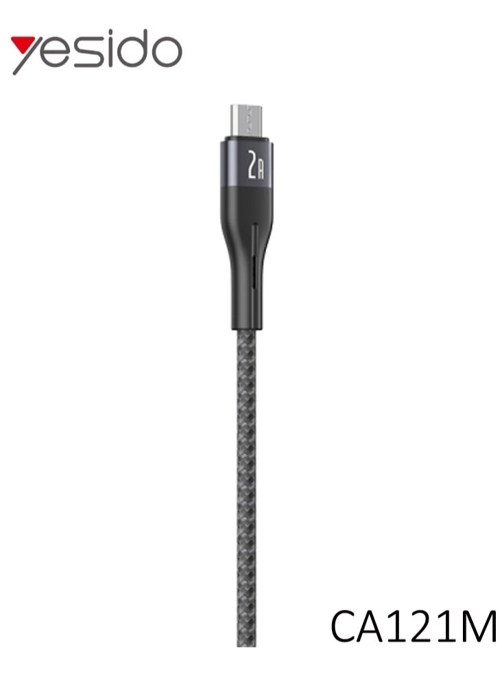 Yesido CA12M Fast Charging Micro USB Cable 2A Output 1 Meter - Image 2
