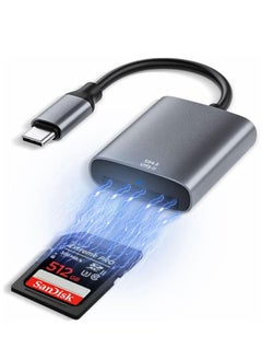UHS-II USB C SD Card Reader - High-Speed USB C SD 4.0 Memory Card Reader for SDXC, SDHC UHS-II & UHS-I Cards, Compatible with Cameras, Laptops, Tablets, and Smartphones.