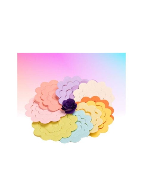 20pcs Colorful Handmade Rose Flower Quilling Paper Strips Craft Make Paper Flowers Kit for Arts and Crafts Projects