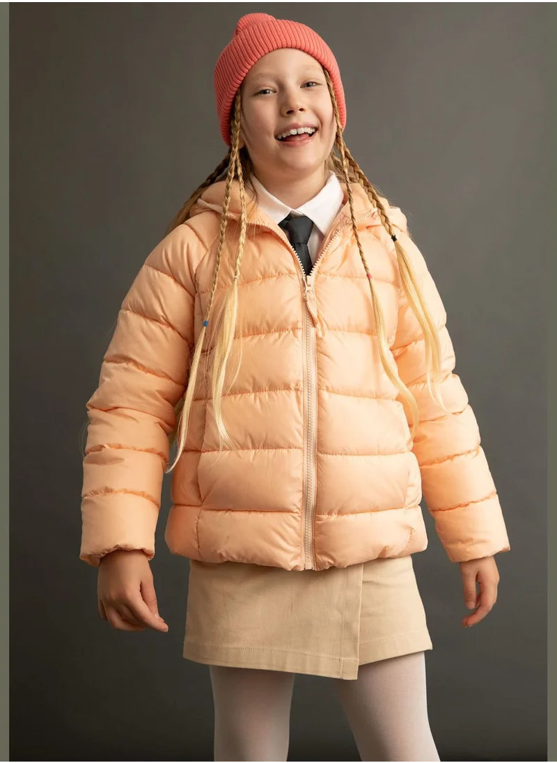 ديفاكتو Regular Fit Hooded Puffer Jacket