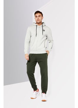 DKNY Sport Men Sportswear Fit Long Sleeve Training Sweatshirt, Heather Grey  - Image 4