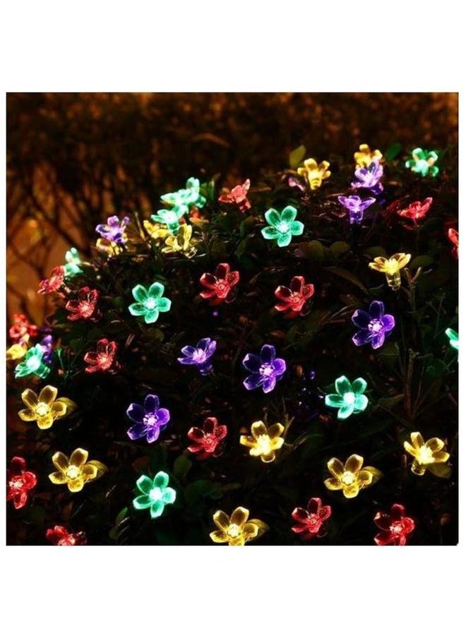 Generic Cherry Blossom Solar String Lights, 50 LED Fairy Flower Garden Multicolour Decor Light, for Outdoor Wedding Party and Holiday Decoration, 7m  - Image 5