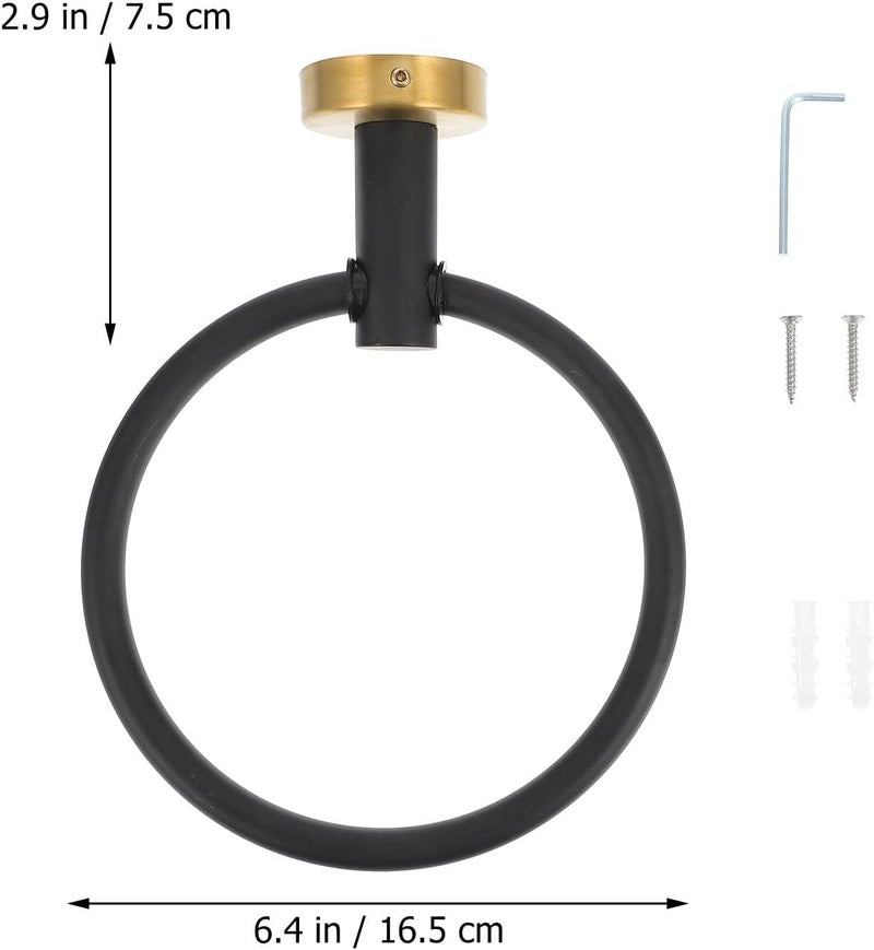 General purpose design Stainless Steel Towel Ring Wall Mount Black Gold 304 Stainless Bathroom Towel Holder Sturdy for Bathroom and Kitchen Longevity upgraded craftsmanship All budget friendly options UV resistant Simple multi-feature universal build Gulf standard sizing alternatives General standard compliant quality Stable base Ready post purchase fulfill Light durable upgraded substance Newly stocked local goods All region coverage Personal & public compatible All item simple matching build Individual group scene compatible Classic trendy design picks Shop & home all-space compatible Certified local stock Light sturdy raw material Safe approved storage space Multi-color available build Budget friendly premium quality Detachable clean All condition resistant crafted quality Good ventilation - Image 2