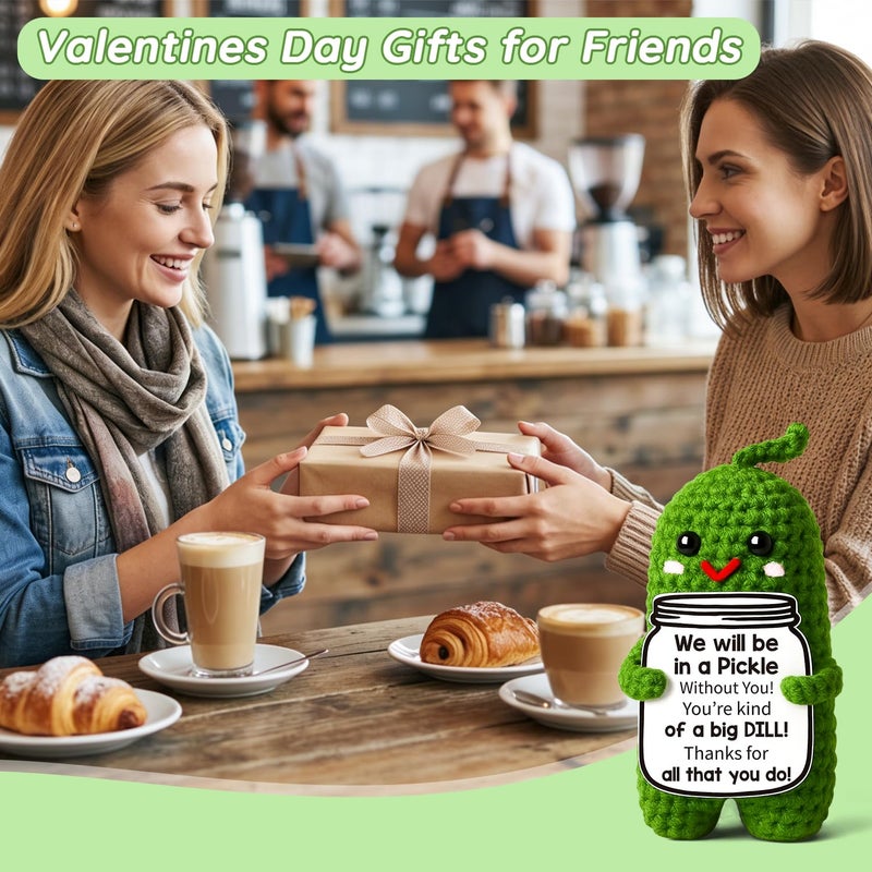 MAMAGIFTREE Valentines Day Gifts for Friends Female, Birthday Gifts for Women Coworker Boss Funny Coworker Gift, Friends Thank You Retirement Gift Emotional Support Pickle for Men Boss - Image 2