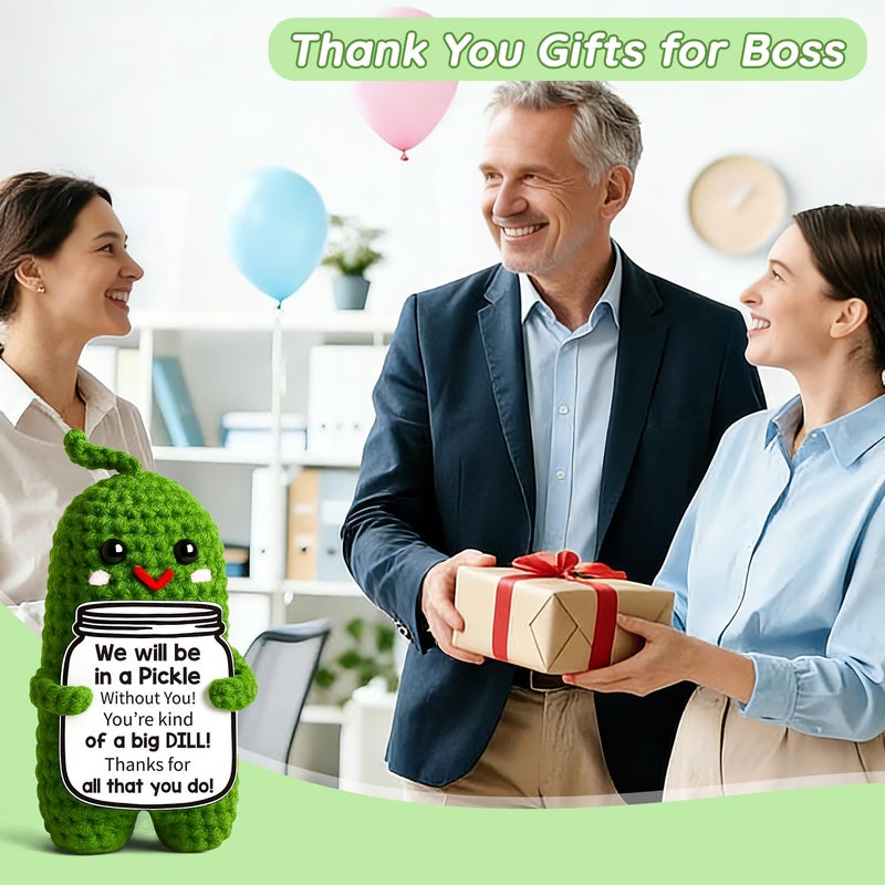 MAMAGIFTREE Valentines Day Gifts for Friends Female, Birthday Gifts for Women Coworker Boss Funny Coworker Gift, Friends Thank You Retirement Gift Emotional Support Pickle for Men Boss - Image 4