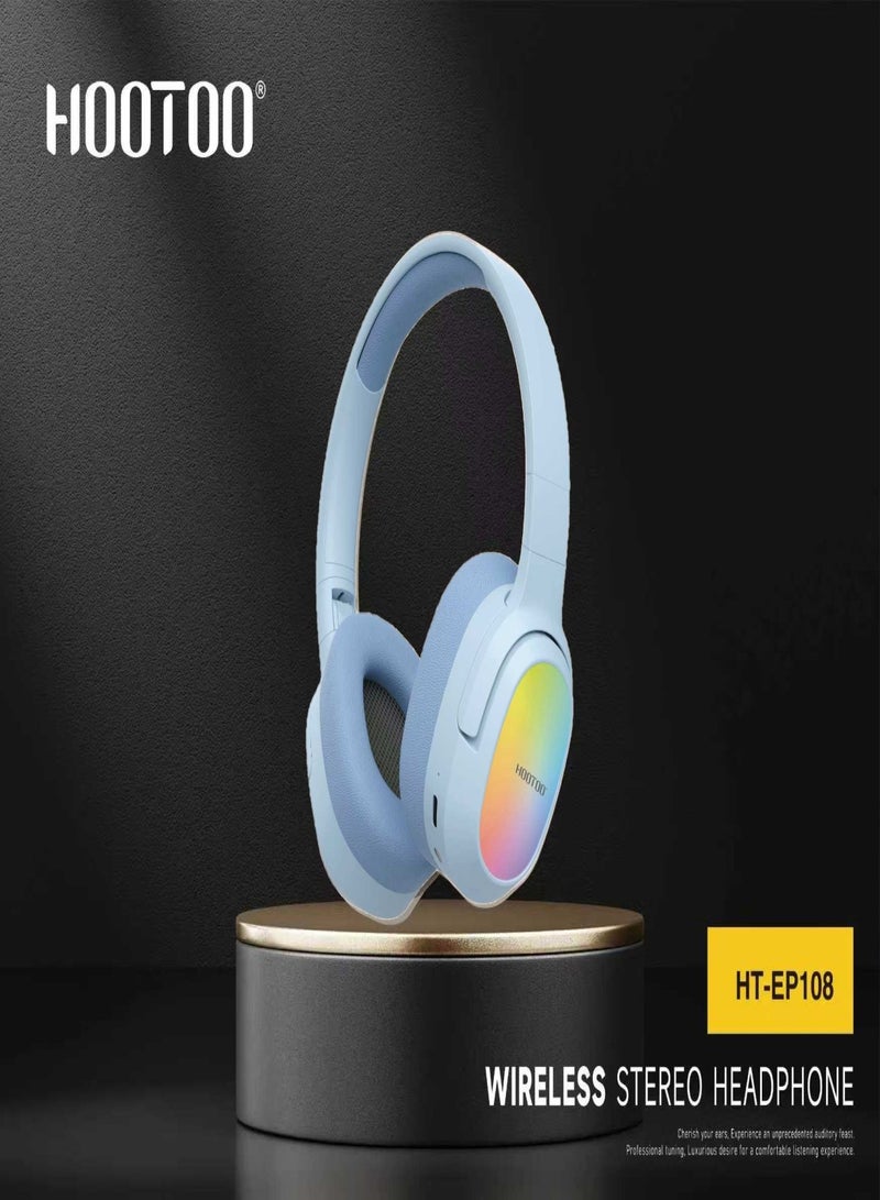 هوتو سماعات راس بلوتوث بصوت قوي وواضح. سماعه راس لاسلكيه بأحدث تقنيات بلوتوث 6.0. سماعه بلوتوث راس بأضائه تفاعلية. سماعه محيطيه بوسائد مريحة. سماعه قيمنق لاسلكيه بصوت محيطي وواضح. سماعات قيمنق بميكرفون مدمج واضح ودقيق. سماعة العاب تدعم سماعة سوني 4 /5 ،اكس بوكس، PC، والهاتف. - Image 2