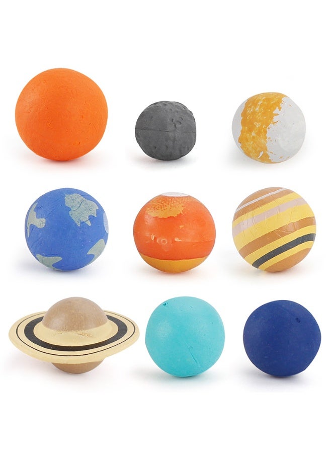 DOUGEI 9pcs Solar System Teaching Model Planet Model Astronomy Science Educational Model Toy Set Simulation Biological Science Education Toys Planet Toys - Image 5