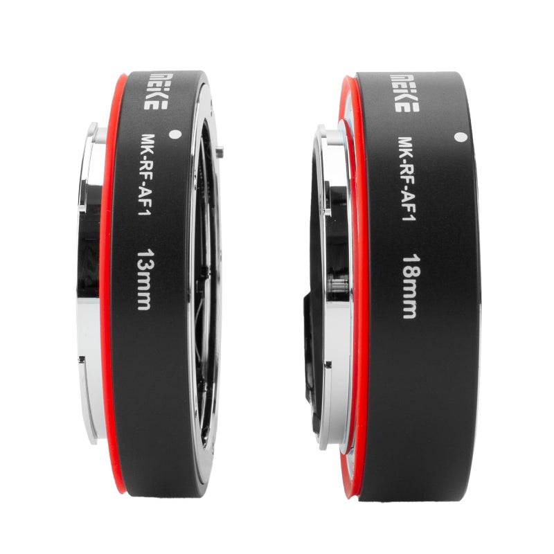 Meike MK-RF-AF1 13mm + 18mm Metal AF Full Frame Macro Extension Tube Adapter Ring Kit for EOS-R Series Cameras RF Mount Cameras EOS-R EOS-RP - Image 3