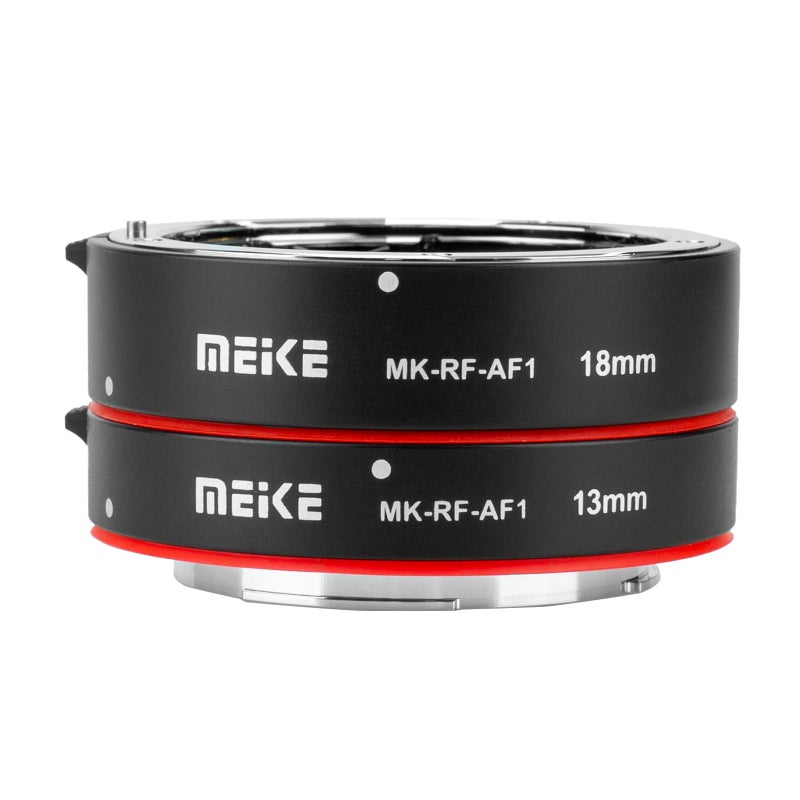 Meike MK-RF-AF1 13mm + 18mm Metal AF Full Frame Macro Extension Tube Adapter Ring Kit for EOS-R Series Cameras RF Mount Cameras EOS-R EOS-RP - Image 1