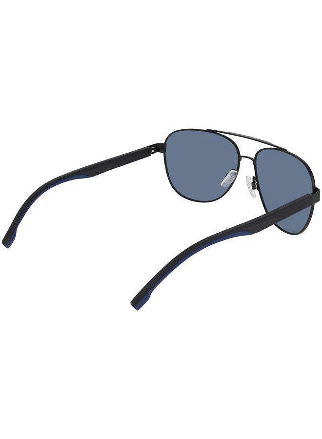 NAUTICA نظارات شمسية معدنية كاملة الإطار نوتيكا N107SP 6014 (005) باللون الأسود غير اللامع - Image 4