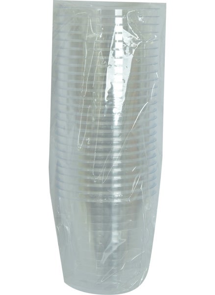 LokmanAVM Luxury Crystal Cup Hard Plastic Tea Coffee Water Vending Cup 180 ml 25pcs  - Image 3