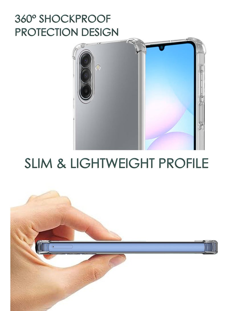 NAFCO Samsung Galaxy A17/A26 5G - Ultra Clear Transparent Silicone Drop-Proof Clear Flexible Protective Phone Cover - Transparent - Image 2