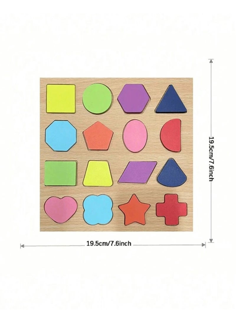 لعبة تفاعلية تعليمية للأطفال ، تساعد الطفل على فرز الأشكال والألوان ، تحتوي على 16 قطعة - Image 5