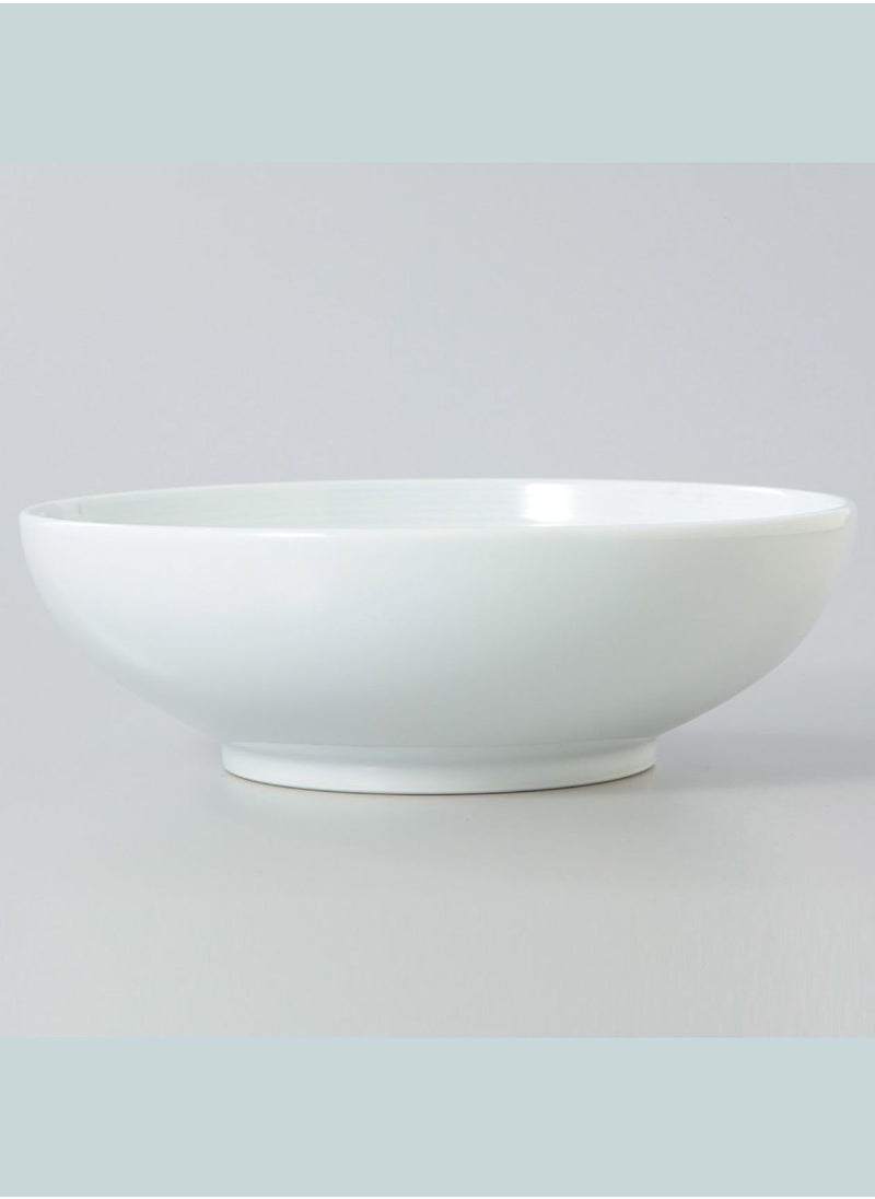 MUJI - Porcelain Pot, Dia. 20 x H 6.5 cm, White - Image 1