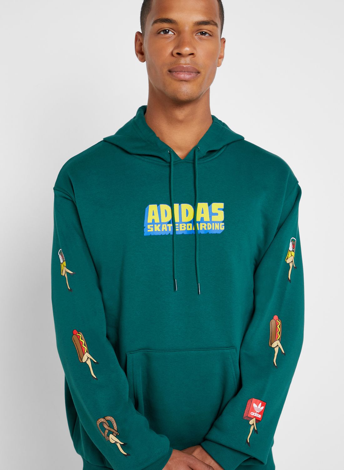 adidas skateboarding hoodie green