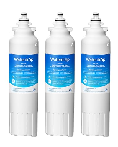 Waterdrop ADQ73613401 Refrigerator Water Filter Replacement for LG LT800P ADQ73613408 ADQ75795104 ADQ73613402 Kenmore 9490 469490 LSXS26326S LMXC23746S LSXS26366S WDF20 Pack of 3 - Image 1