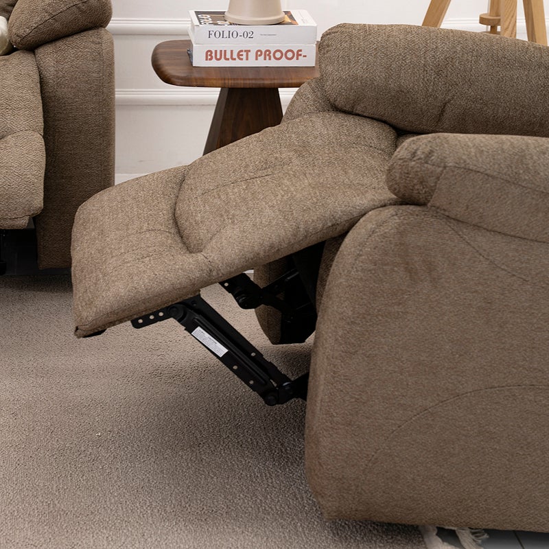 ROYAL FURNITURE Electric Recliner Sofa Set - Brown for Living Room - Image 4