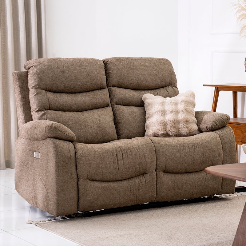 ROYAL FURNITURE Electric Recliner Sofa Set - Brown for Living Room - Image 5