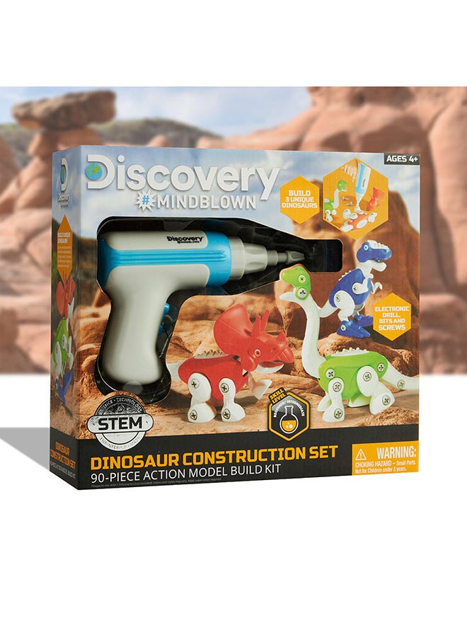 Discovery Dinosaur Construction 90-Piece Action Set Stem Toy For Little Paleontologists  - Image 2