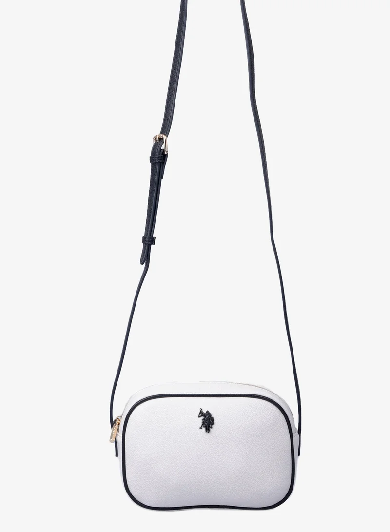 U.S. Polo Assn. WHITE-BLACK-BLACK U.S. Polo Assn. Women's Crossbody Bag, Ladies Shoulder Bag Handbag for Ladies Travel Bag for Girls  White Black for Women | Best Price UAE