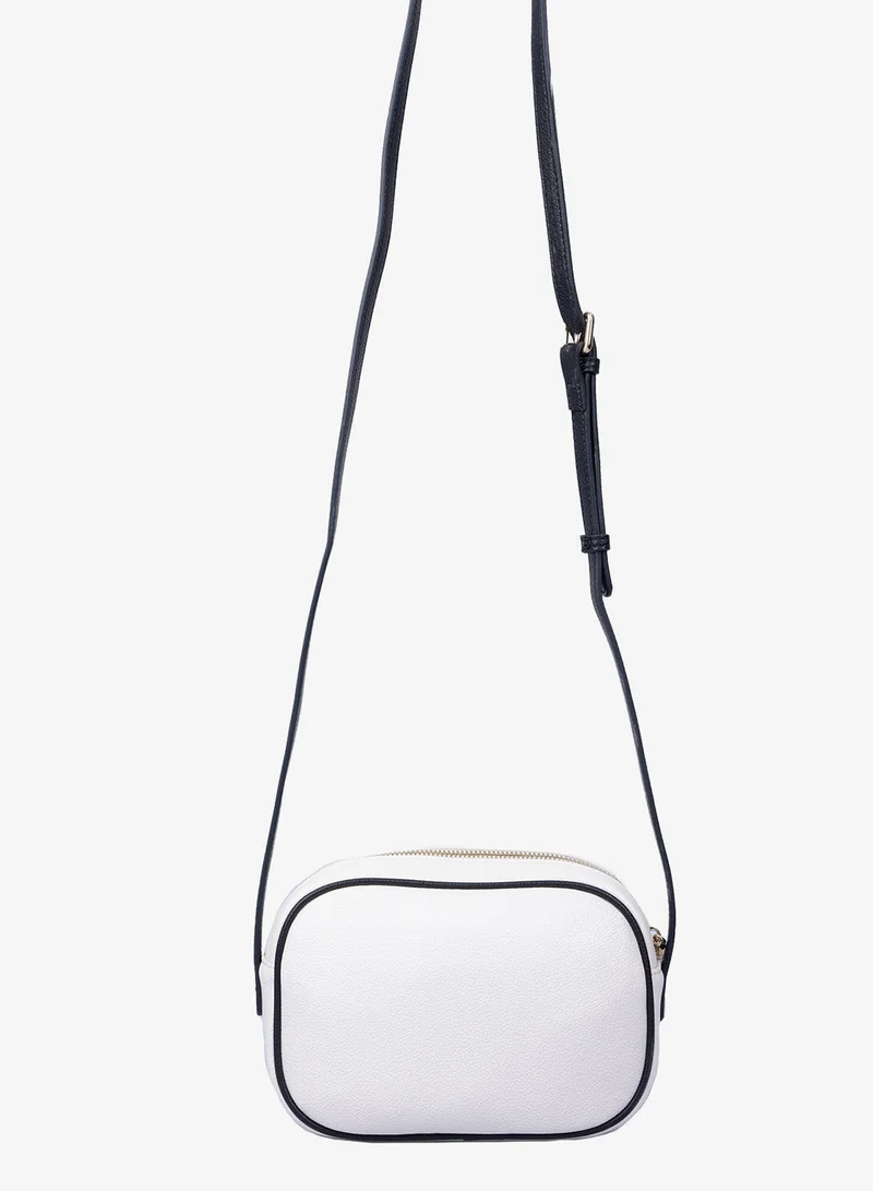 U.S. Polo Assn. WHITE-BLACK-BLACK U.S. Polo Assn. Women's Crossbody Bag, Ladies Shoulder Bag Handbag for Ladies Travel Bag for Girls  White Black for Women | Best Price UAE