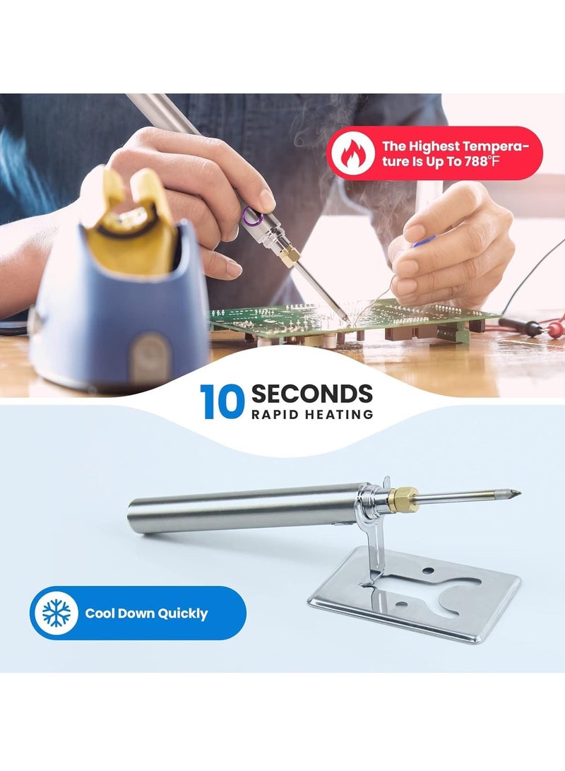 Excefore Soldering Iron, 1000mah USB Wireless Electric Soldering Gun Pen, Portable and Rechargeable for Home Appliance Repair, Electronic Components - Image 2