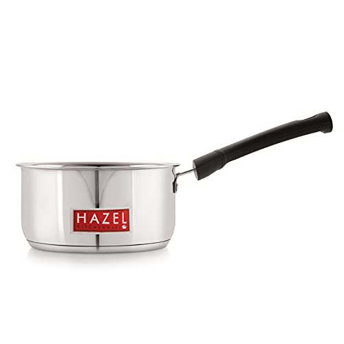 HAZEL Induction Bottom Sauce Pan Stainless Steel Saucepan Deep Bottom with Handle Induction Base for Tea Milk Maker Vessel Cooking, 16.1 cm, 1650 ML - Image 5