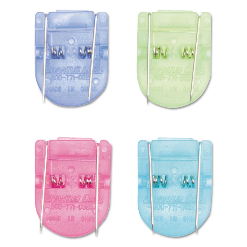 ADVANTUS Panel Wall Clip for Fabric Panels, Standard Size, 40-Sheet Capacity, Pack of 20, Assorted Cool Colors (75307) - Image 2