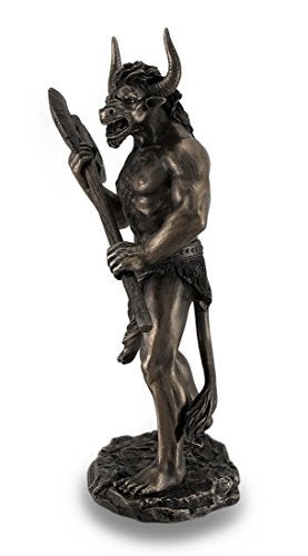 Zeckos Veronese Design Bronze Finished Minotaur with Labrys Statue Greek Mythology - Image 2