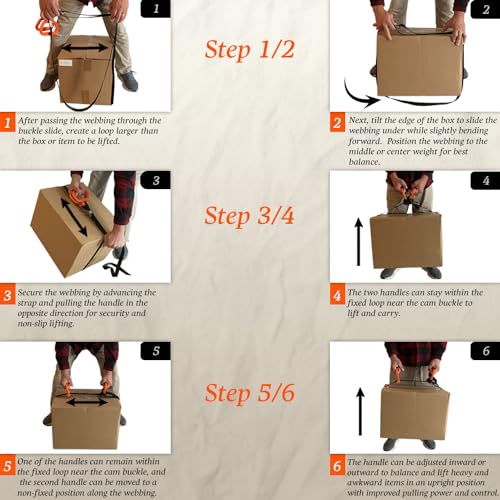 MULTUS - 2 Handle Moving Strap – Heavy Duty Carrying Strap for Boxes, Furniture, Beach Gear, Camping, Hunting, Sports Equipment, Tents, & Outdoor Hauling - Image 5