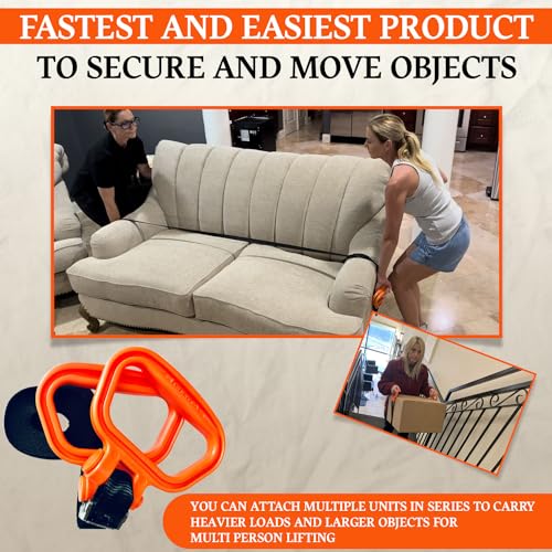 MULTUS - 2 Handle Moving Strap – Heavy Duty Carrying Strap for Boxes, Furniture, Beach Gear, Camping, Hunting, Sports Equipment, Tents, & Outdoor Hauling - Image 3