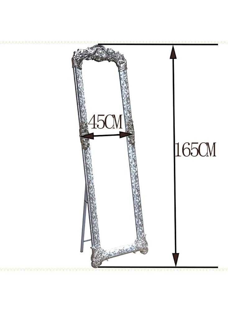 Full Length Mirror, 165x45cm, Floor Standing Mirror with Metal Stand, Free-Standing Large Dressing Mirror, Full Body Mirror for Living Room, Bedroom - Image 3