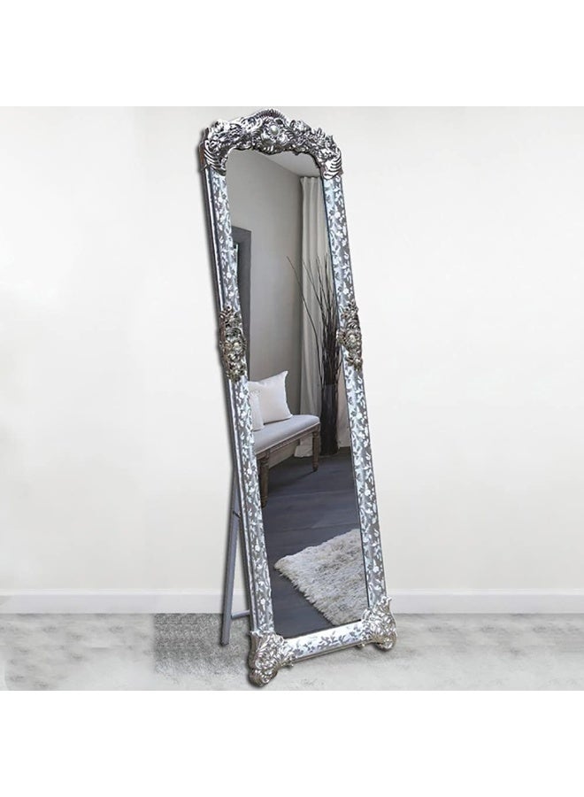 Full Length Mirror, 165x45cm, Floor Standing Mirror with Metal Stand, Free-Standing Large Dressing Mirror, Full Body Mirror for Living Room, Bedroom - Image 4