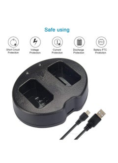 KingMa Dual Channel Battery USB Charger Compatible with Sony NP-FW50 and ZV-E10 Alpha a3000/Alpha a5000/Alpha a6000/A6300/Alpha 7/a7/ Alpha 7R/a7R/Alpha 7S/a7S/ NEX-3/NEX-3N  - Image 5