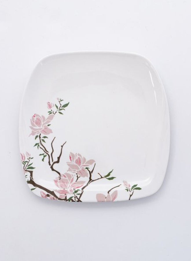 Bright Designs Melamine Ramadan Small Plate 
Set Of 6 (L 18Cm W 18Cm) Cherry Blossom - Image 1