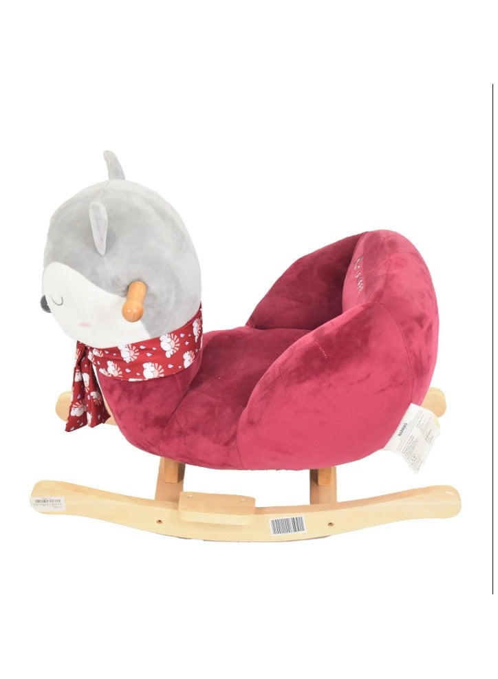 Baby Rocking Chair Wooden Riding Toy for 6 Months Boys Girls Toddler Rocking Toy Kids Outdoor Indoor Plush Stuffed Rocking Chair Baby Gift - Image 3