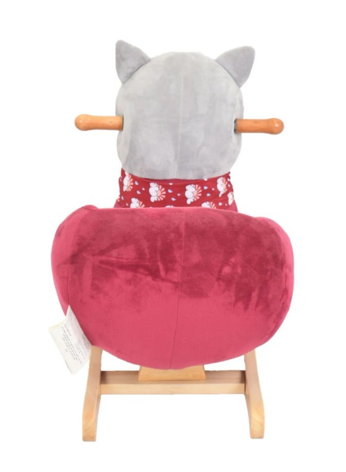 Baby Rocking Chair Wooden Riding Toy for 6 Months Boys Girls Toddler Rocking Toy Kids Outdoor Indoor Plush Stuffed Rocking Chair Baby Gift - Image 2