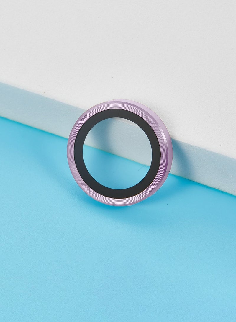 Wtech Apple iPhone 17 5G 2025 Premium Alloy Ring Camera Lens Tempered Glass Protector Shield (MLGICR) - Clear/Purple - Image 2